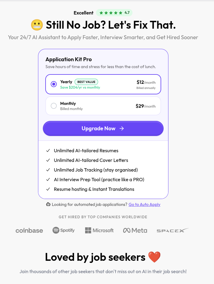 AIApply Application Kit Pro, a separate subscription from Auto-Apply